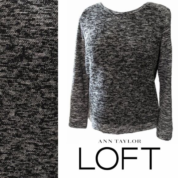 Women's Ann Loft Dark Grey Long Sleeve Sweater, Medium - Picture 1 of 7